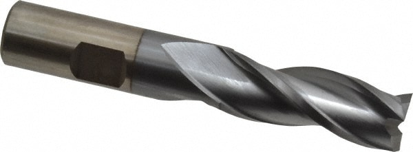 Cleveland C39715 Square End Mill: 5/8 Dia, 1-5/8 LOC, 5/8 Shank Dia, 3-1/4 OAL, 3 Flutes, High Speed Steel Image