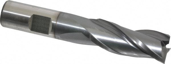 Cleveland C39716 Square End Mill: 11/16 Dia, 1-5/8 LOC, 5/8 Shank Dia, 3-1/4 OAL, 3 Flutes, High Speed Steel Image