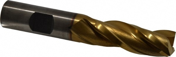 Cleveland C39684 Square End Mill: 5/8 Dia, 1-5/8 LOC, 5/8 Shank Dia, 3-1/4 OAL, 3 Flutes, High Speed Steel Image