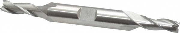 Cleveland C39579 Square End Mill: 1/4 Dia, 5/8 LOC, 3/8 Shank Dia, 3-3/8 OAL, 3 Flutes, High Speed Steel Image