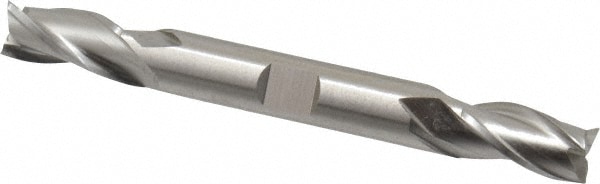 Cleveland C39583 Square End Mill: 3/8 Dia, 3/4 LOC, 3/8 Shank Dia, 3-1/2 OAL, 3 Flutes, High Speed Steel Image