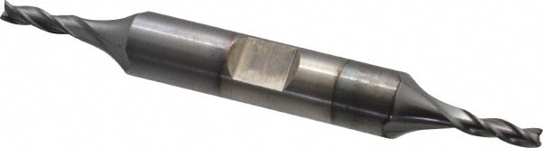 Cleveland C39617 Square End Mill: 1/8 Dia, 3/8 LOC, 3/8 Shank Dia, 3-1/16 OAL, 3 Flutes, High Speed Steel Image