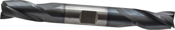 Cleveland C39629 Square End Mill: 1/2 Dia, 1 LOC, 1/2 Shank Dia, 4-1/8 OAL, 3 Flutes, High Speed Steel Image