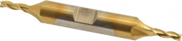 Cleveland C39596 Square End Mill: 1/8 Dia, 3/8 LOC, 3/8 Shank Dia, 3-1/16 OAL, 3 Flutes, High Speed Steel Image