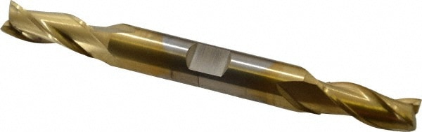 Cleveland C39602 Square End Mill: 5/16 Dia, 3/4 LOC, 3/8 Shank Dia, 3-1/2 OAL, 3 Flutes, High Speed Steel Image