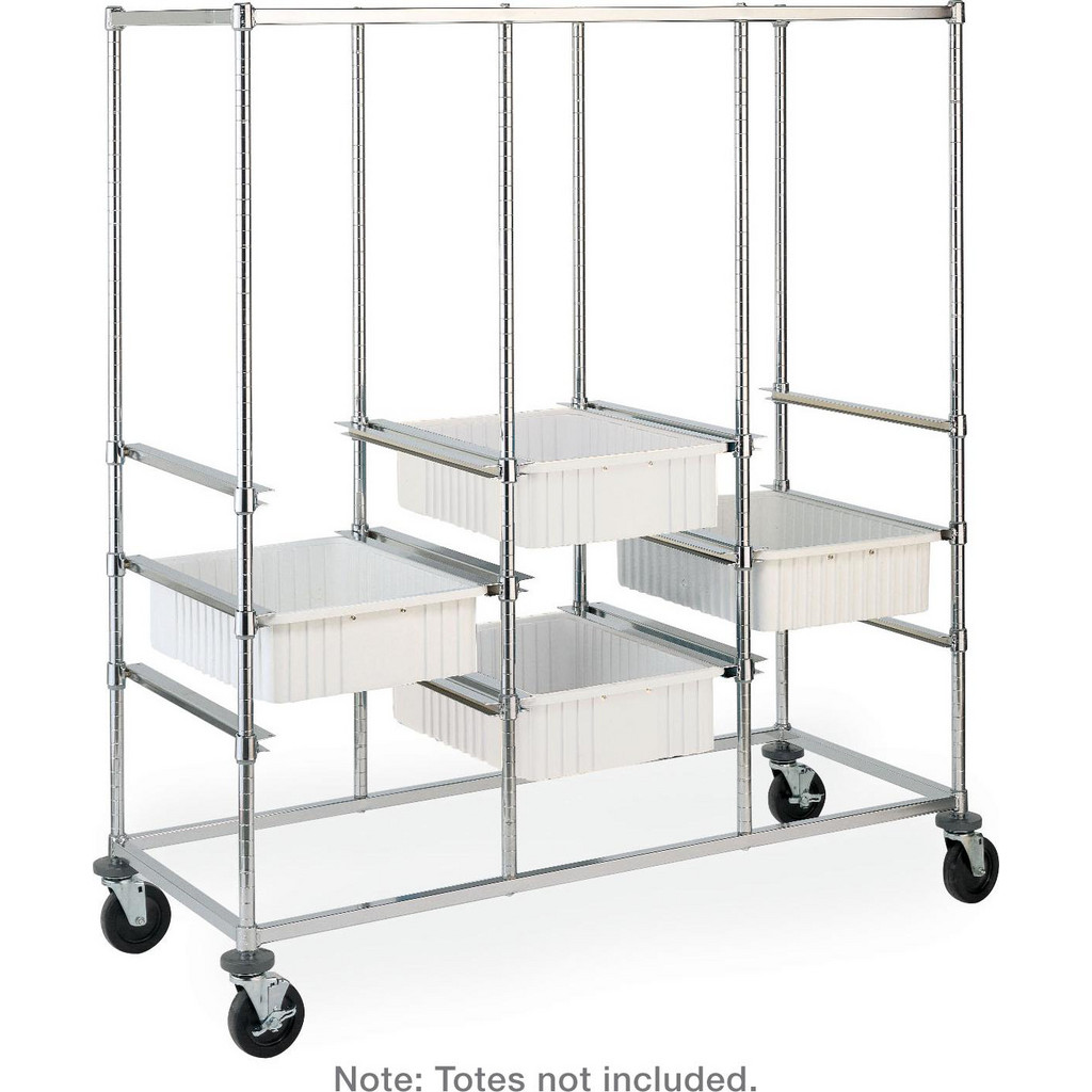 Metro - Single Bay Tote Rack: Use with Totes, Trays & and Other Types ...