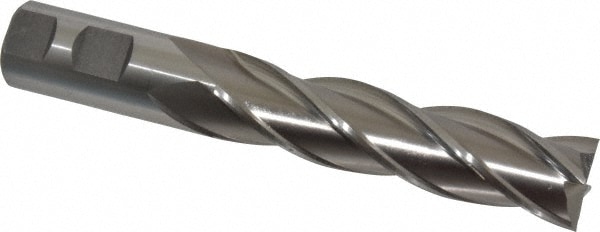 Cleveland C41349 Square End Mill: 1 Dia, 4 LOC, 1 Shank Dia, 6-1/2 OAL, 4 Flutes, High Speed Steel Image