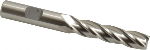 Cleveland C33377 Square End Mill: 15/32 Dia, 2 LOC, 1/2 Shank Dia, 4 OAL, 4 Flutes, High Speed Steel Image