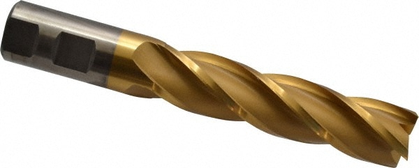 Cleveland C33398 Square End Mill: 1 Dia, 4 LOC, 1 Shank Dia, 6-1/2 OAL, 4 Flutes, High Speed Steel Image