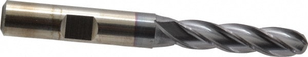 Cleveland C33336 Ball End Mill: 0.3125" Dia, 1.375" LOC, 4 Flute, High Speed Steel Image