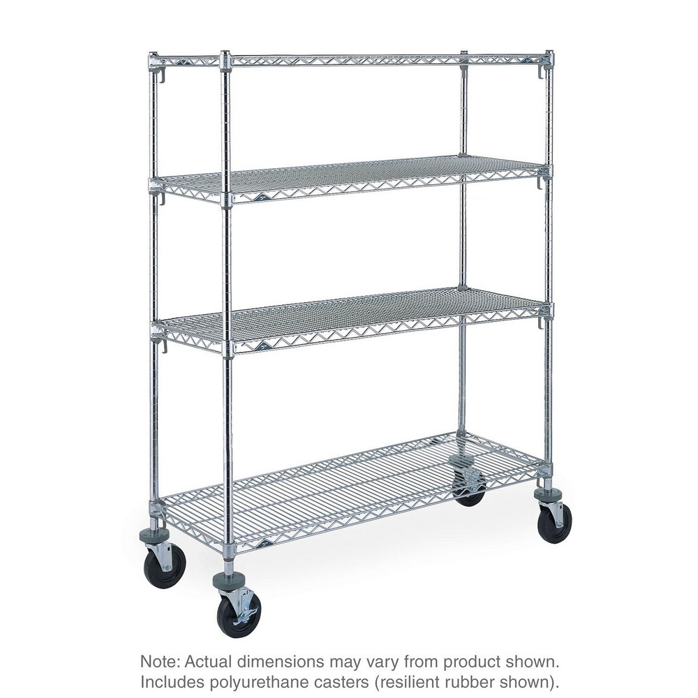 Metro Wire Shelving; Shelving Type Stem Caster Cart; Shelf Type