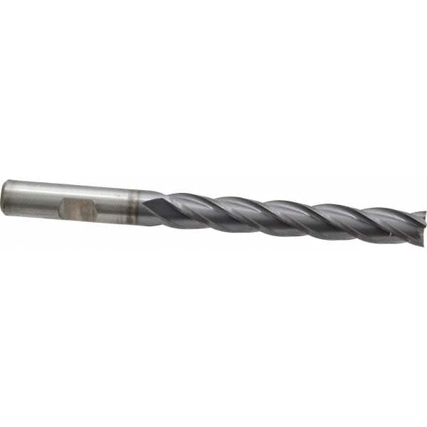 Cleveland C33463 Square End Mill: 3/8 Dia, 2-1/2 LOC, 3/8 Shank Dia, 4-1/4 OAL, 4 Flutes, High Speed Steel Image