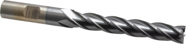 Cleveland C33466 Square End Mill: 15/32 Dia, 2 LOC, 1/2 Shank Dia, 5 OAL, 4 Flutes, High Speed Steel Image