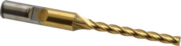 Cleveland C33438 Square End Mill: 3/16 Dia, 1-3/4 LOC, 3/8 Shank Dia, 3-9/16 OAL, 4 Flutes, High Speed Steel Image