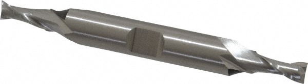 Cleveland C52154 Square End Mill: 7/32 Dia, 1/2 LOC, 3/8 Shank Dia, 3-1/4 OAL, 2 Flutes, Cobalt Image