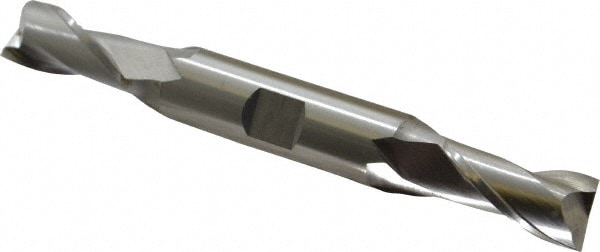 Cleveland C52164 Square End Mill: 9/16 Dia, 1-1/8 LOC, 5/8 Shank Dia, 5 OAL, 2 Flutes, Cobalt Image