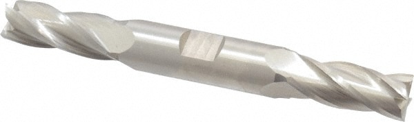 Cleveland C52183 Square End Mill: 9/16 Dia, 1-3/8 LOC, 5/8 Shank Dia, 5 OAL, 4 Flutes, Cobalt Image