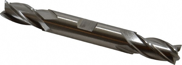 Cleveland C52181 Square End Mill: 15/32 Dia, 1 LOC, 1/2 Shank Dia, 4-1/2 OAL, 4 Flutes, Cobalt Image