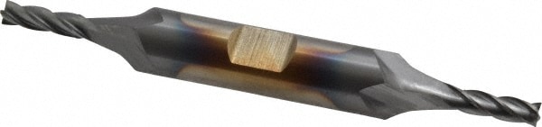 Cleveland C32975 Square End Mill: 9/64 Dia, 7/16 LOC, 3/8 Shank Dia, 3-1/8 OAL, 4 Flutes, Cobalt Image