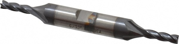 Cleveland C32976 Square End Mill: 5/32 Dia, 7/16 LOC, 3/8 Shank Dia, 3-1/8 OAL, 4 Flutes, Cobalt Image