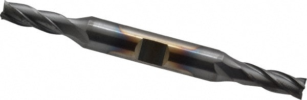 Cleveland C32982 Square End Mill: 1/4 Dia, 5/8 LOC, 3/8 Shank Dia, 3-3/8 OAL, 4 Flutes, Cobalt Image