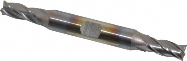 Cleveland C32984 Square End Mill: 9/32 Dia, 11/16 LOC, 3/8 Shank Dia, 3-3/8 OAL, 4 Flutes, Cobalt Image