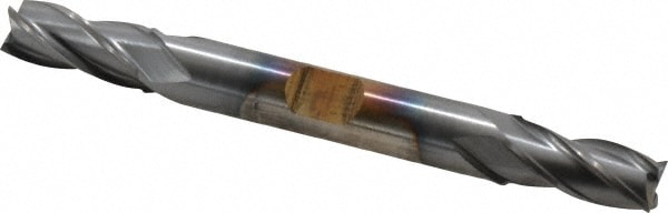 Cleveland C32988 Square End Mill: 11/32 Dia, 3/4 LOC, 3/8 Shank Dia, 3-1/2 OAL, 4 Flutes, Cobalt Image