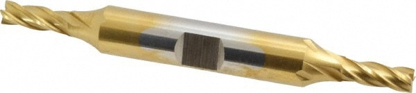 Cleveland C32945 Square End Mill: 3/16 Dia, 1/2 LOC, 3/8 Shank Dia, 3-1/4 OAL, 4 Flutes, Cobalt Image