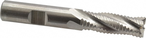 Cleveland C43300 Square End Mill: 1/2 Dia, 1-1/4 LOC, 1/2 Shank Dia, 3-1/4 OAL, 4 Flutes, Powdered Metal Image