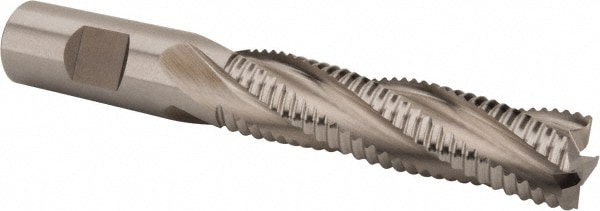 Cleveland C43303 Square End Mill: 3/4 Dia, 3 LOC, 3/4 Shank Dia, 5-1/4 OAL, 4 Flutes, Powdered Metal Image