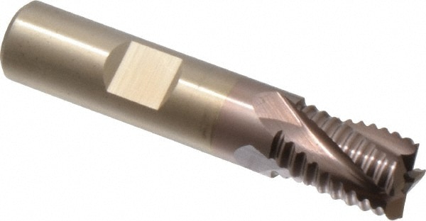 Cleveland C32247 Square End Mill: 1/2 Dia, 1/2 LOC, 1/2 Shank Dia, 2-1/2 OAL, 4 Flutes, Powdered Metal Image