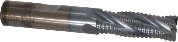 Cleveland C32248 Square End Mill: 1/2 Dia, 1-1/4 LOC, 1/2 Shank Dia, 3-1/4 OAL, 4 Flutes, Powdered Metal Image