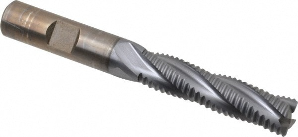 Cleveland C32249 Square End Mill: 1/2 Dia, 2 LOC, 1/2 Shank Dia, 4 OAL, 4 Flutes, Powdered Metal Image