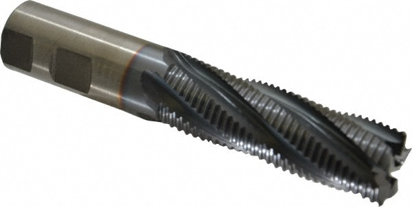 Cleveland C32259 Square End Mill: 1 Dia, 3 LOC, 1 Shank Dia, 5-1/2 OAL, 5 Flutes, Powdered Metal Image