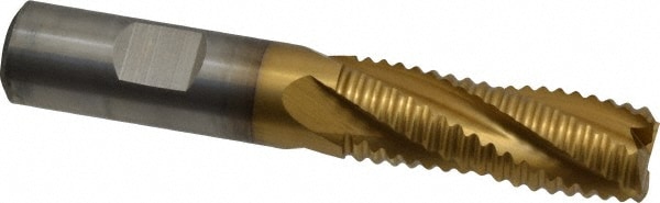 Cleveland C32222 Square End Mill: 5/8 Dia, 1-5/8 LOC, 5/8 Shank Dia, 3-3/4 OAL, 4 Flutes, Powdered Metal Image