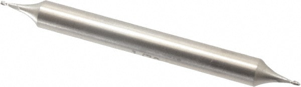 Cleveland C40936 Square End Mill: 1/32 Dia, 3/64 LOC, 3/16 Shank Dia, 2 OAL, 2 Flutes, Cobalt Image