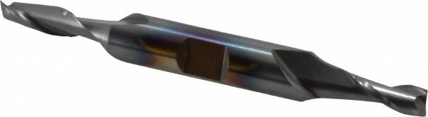 Cleveland C32886 Square End Mill: 7/32 Dia, 1/2 LOC, 3/8 Shank Dia, 3-1/4 OAL, 2 Flutes, Cobalt Image