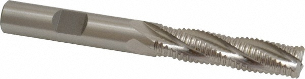 Cleveland C32210 Square End Mill: 3/8 Dia, 1-1/2 LOC, 3/8 Shank Dia, 3-1/4 OAL, 4 Flutes, Powdered Metal Image