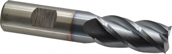 Cleveland C32003 Square End Mill: 3/4 Dia, 1-5/8 LOC, 3/4 Shank Dia, 3-7/8 OAL, 4 Flutes, Powdered Metal Image