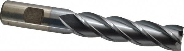 Cleveland C32038 Square End Mill: 3/4 Dia, 2 LOC, 3/4 Shank Dia, 5-1/4 OAL, 4 Flutes, Powdered Metal Image