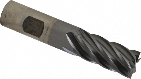 Cleveland C32004 Square End Mill: 3/4 Dia, 1-5/8 LOC, 3/4 Shank Dia, 3-7/8 OAL, 6 Flutes, Powdered Metal Image