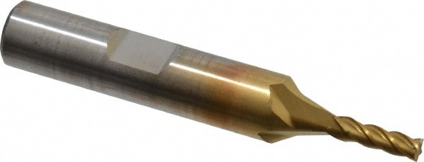 Cleveland C31960 Square End Mill: 1/8 Dia, 3/8 LOC, 3/8 Shank Dia, 2-5/16 OAL, 4 Flutes, Powdered Metal Image