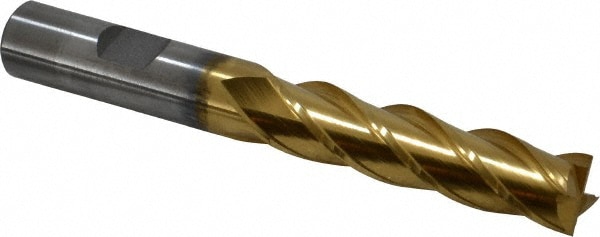 Cleveland C32020 Square End Mill: 1/2 Dia, 2 LOC, 1/2 Shank Dia, 4 OAL, 4 Flutes, Powdered Metal Image