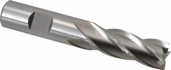 Cleveland C42703 Square End Mill: 5/8 Dia, 1-5/8 LOC, 5/8 Shank Dia, 3-3/4 OAL, 4 Flutes, Cobalt Image