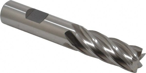 Cleveland C42702 Square End Mill: 5/8 Dia, 1-5/8 LOC, 5/8 Shank Dia, 3-1/4 OAL, 6 Flutes, Cobalt Image