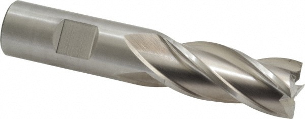 Cleveland C42707 Square End Mill: 3/4 Dia, 1-5/8 LOC, 3/4 Shank Dia, 3-7/8 OAL, 4 Flutes, Cobalt Image