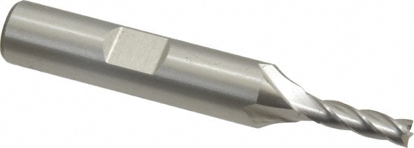 Cleveland C32556 Square End Mill: 5/32 Dia, 1/2 LOC, 3/8 Shank Dia, 2-3/8 OAL, 4 Flutes, Cobalt Image