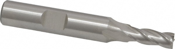 Cleveland C32560 Square End Mill: 15/64 Dia, 5/8 LOC, 3/8 Shank Dia, 2-7/16 OAL, 4 Flutes, Cobalt Image