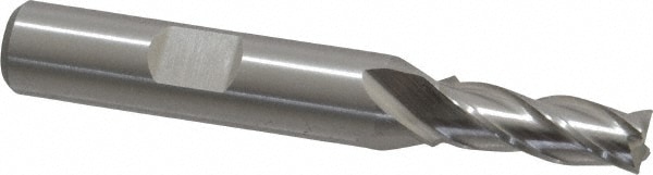 Cleveland C32561 Square End Mill: 17/64 Dia, 3/4 LOC, 3/8 Shank Dia, 2-1/2 OAL, 4 Flutes, Cobalt Image