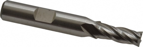 Cleveland C32562 Square End Mill: 9/32 Dia, 3/4 LOC, 3/8 Shank Dia, 2-1/2 OAL, 4 Flutes, Cobalt Image